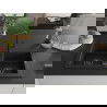 Mexen Mario Granitspüle 2-Kammer mit Küchenarmatur Flora, schwarz - 6504-77-670401-70-B