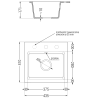 Mexen Milo évier de cuisine en granit 1 bac avec robinet de cuisine Flora, beige - 6505-69-670401-00
