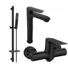 Mexen Pecos DQ72 tuš set, crni - 72714DQ72-70