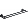 Mexen Loft dubbel handdukshängare, svart - 7012625-70