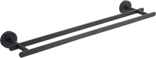 Mexen Loft cabide duplo para toalhas, preto - 7012625-70