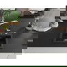 Mexen Milo Granitspüle 1-Becken mit Küchenarmatur Flora, schwarz/gold metallic - 6505-75-670401-00