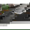 Mexen Milo Granitspüle 1-beckig mit Küchenarmatur Flora, Schwarz/Gold Metallic - 6505-75-670401-57-G