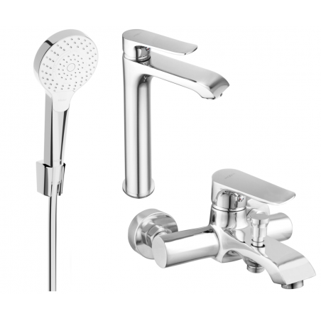 Mexen Pecos R05 zestaw wannowy, chrom - 72713R05-00
