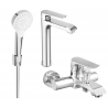 Mexen Pecos R05 conjunto de baño, cromo - 72713R05-00