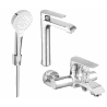 Mexen Pecos R05 zestaw wannowy, chrom - 72713R05-00