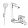 Mexen Pecos R40 Bathtub Set, Chrome - 72713R40-00