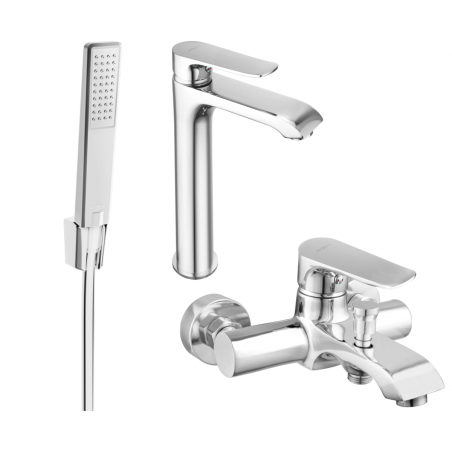 Mexen Pecos R72 vannikomplekt, kroom - 72713R72-00