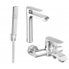 Mexen Pecos R72 vannikomplekt, kroom - 72713R72-00