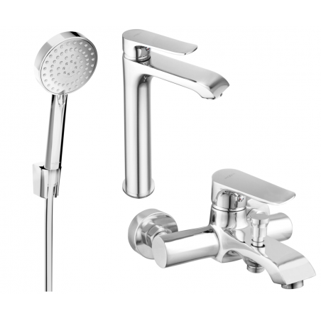 Mexen Pecos R75 Bathtub Set, Chrome - 72713R75-00