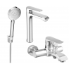 Mexen Pecos R75 vannikomplekt, kroom - 72713R75-00