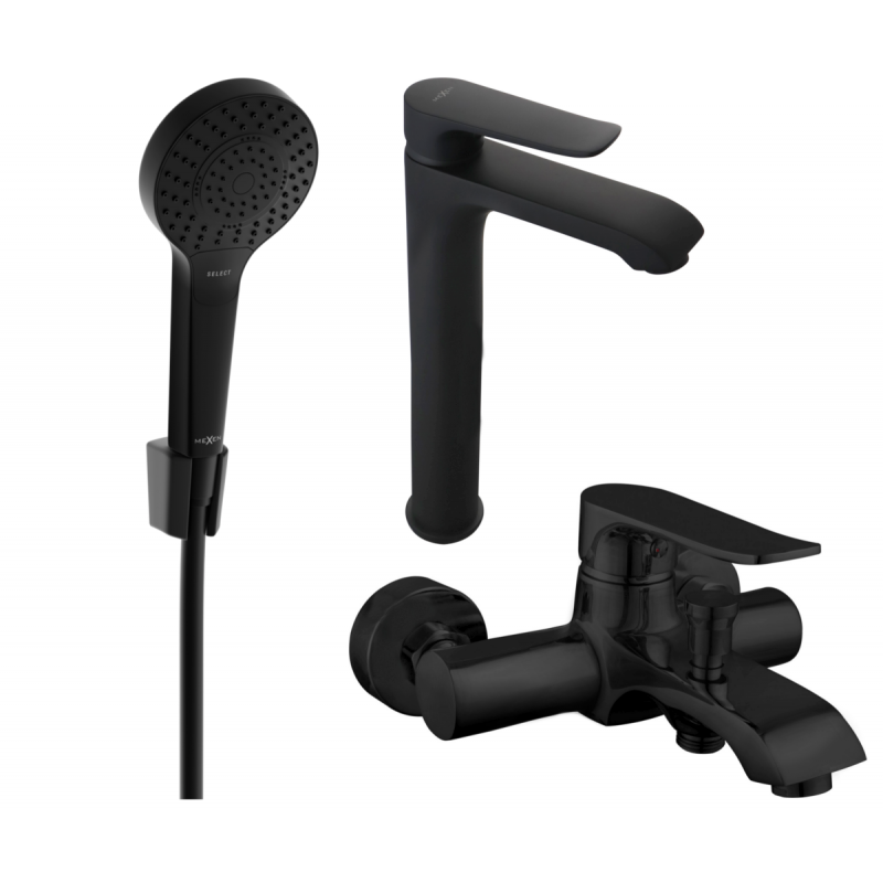 Mexen Pecos R05 conjunto de baño, negro - 72713R05-70