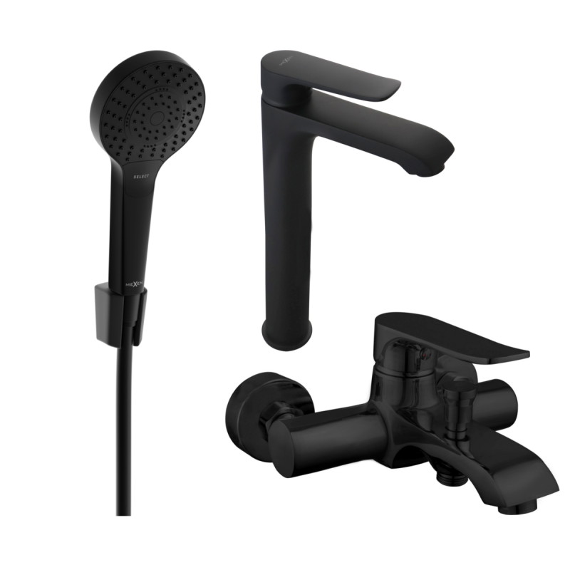 Mexen Pecos R40 vannikomplekt, must - 72713R40-70