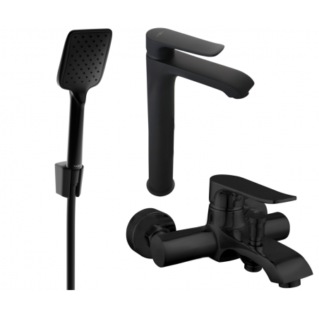 Mexen Pecos R62 kylpyammeen sarja, musta - 72713R62-70