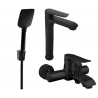 Mexen Pecos R62 set za kadu, crni - 72713R62-70