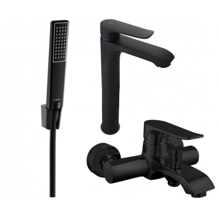 Mexen Pecos Σετ μπανιέρας R72, μαύρο - 72713R72-70