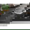 Mexen Pablo granitspüle 1-becken mit abtropffläche und küchenarmatur Flora, schwarz - 6510-77-670401-07