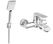 Mexen Pecos R62 ensemble de robinet de baignoire avec ensemble de douche, chrome - 7273R62-00