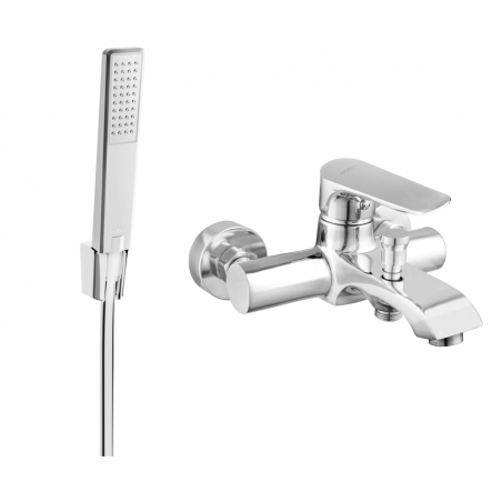 Mexen Pecos R72 grifo de baño con conjunto de ducha, cromo - 7273R72-00