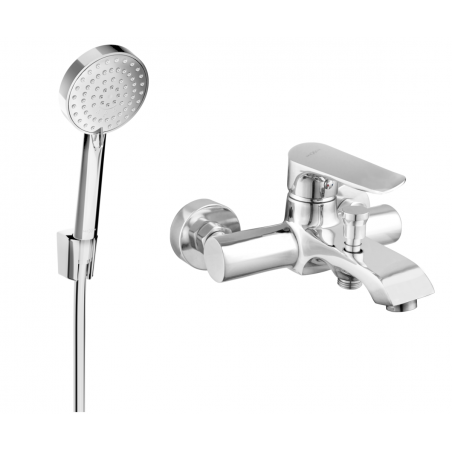 Mexen Pecos R75 robinet de bain avec ensemble de douche, chrome - 7273R75-00