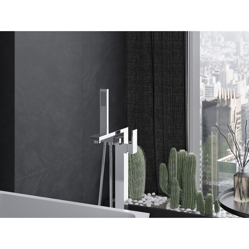 Mexen Urano freestanding bathtub faucet, chrome - 75233-00