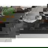 Mexen Elias Granitspüle 1-beckig mit Abtropffläche und Küchenarmatur Flora, schwarz - 6511-77-670401-07-B