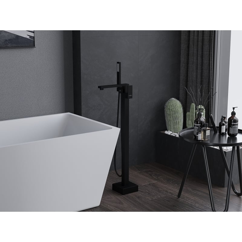 Mexen Urano freestanding bathtub faucet, black - 75233-70