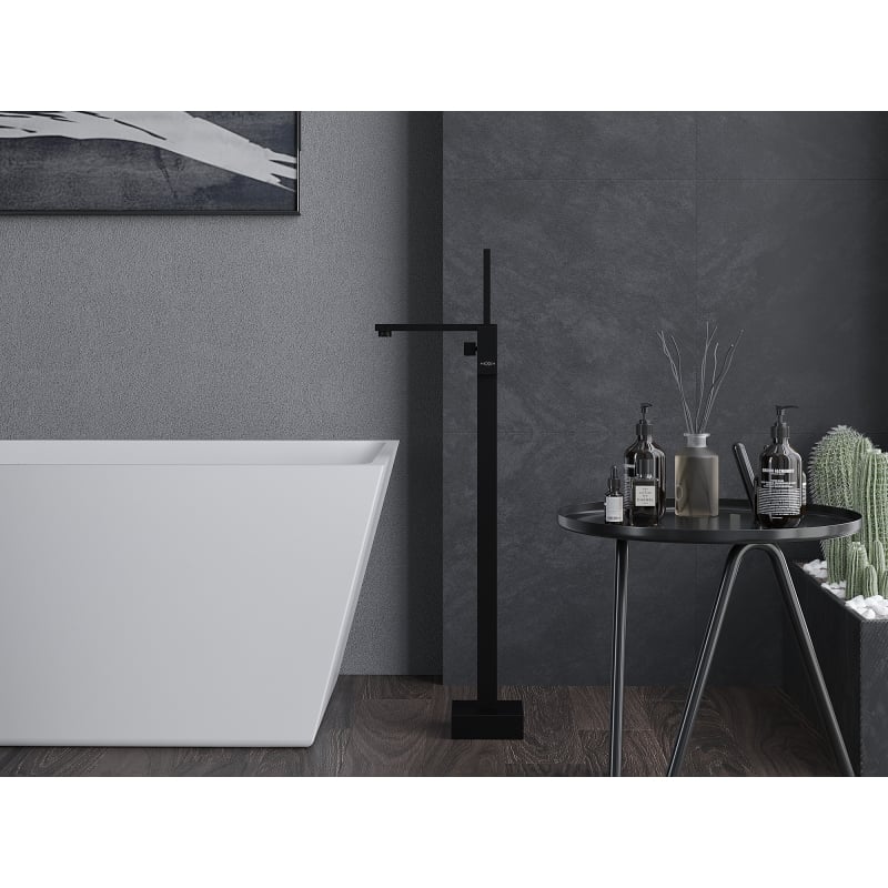 Mexen Urano freestanding bathtub faucet, black - 75233-70