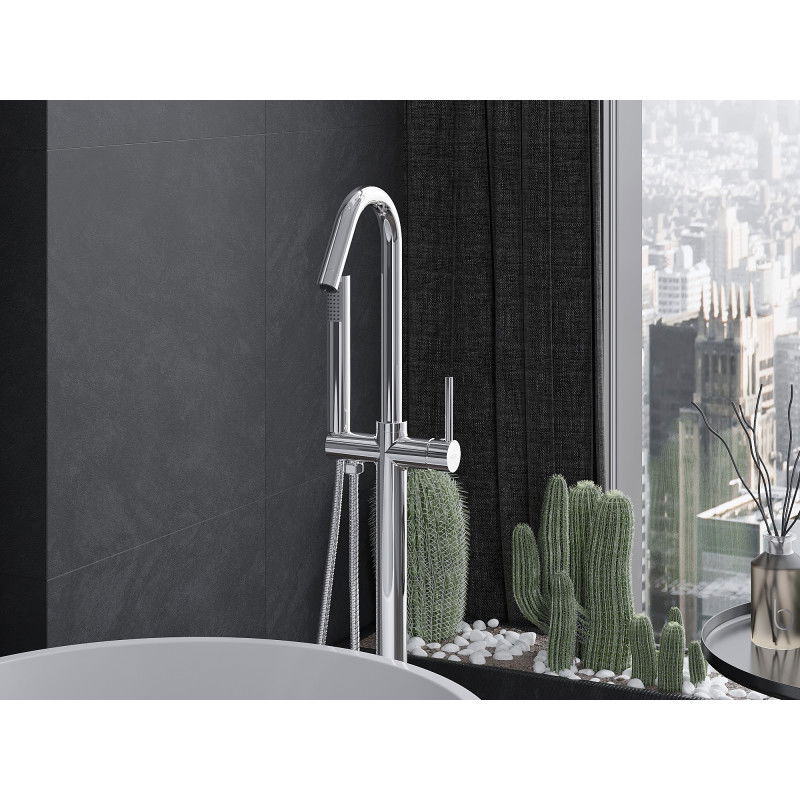 Mexen Gaja grifo de bañera exento, cromo - 75333-00