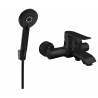 Mexen Pecos R40 bateria wannowa z zestawem prysznicowym, czarna - 7273R40-70