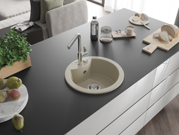 Mexen Diego 1-Kammer Granitspullsteen mat Kichenkraan Flora, beige - 6512-69-670401-00