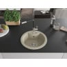 Mexen Diego Granitspüle 1-beckig mit Küchenarmatur Flora, beige - 6512-69-670401-07