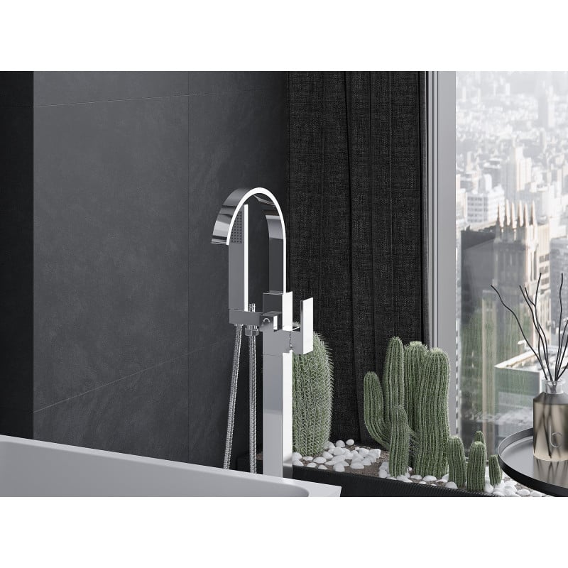 Mexen Veda robinet de baignoire autoportant, chrome - 75433-00