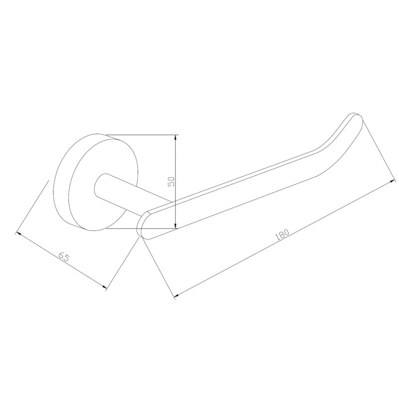 Mexen Loft soporte para papel higiénico, negro - 7012633-70