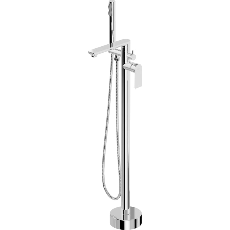 Mexen Leda freestanding bathtub faucet, chrome - 75633-00
