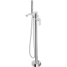 Mexen Leda freestanding bathtub faucet, chrome - 75633-00