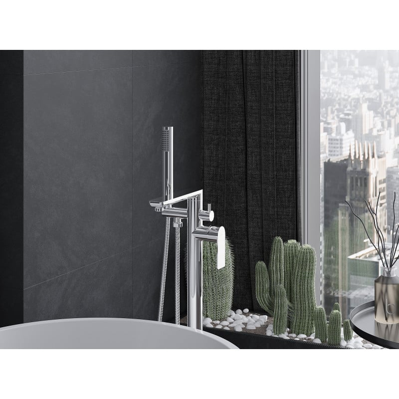 Mexen Leda grifo de baño independiente, cromo - 75633-00