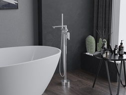 Mexen Leda fristående badkarsblandare, krom - 75633-00