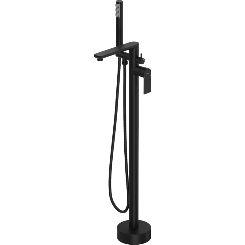 Mexen Leda freestanding bathtub faucet, black - 75633-70