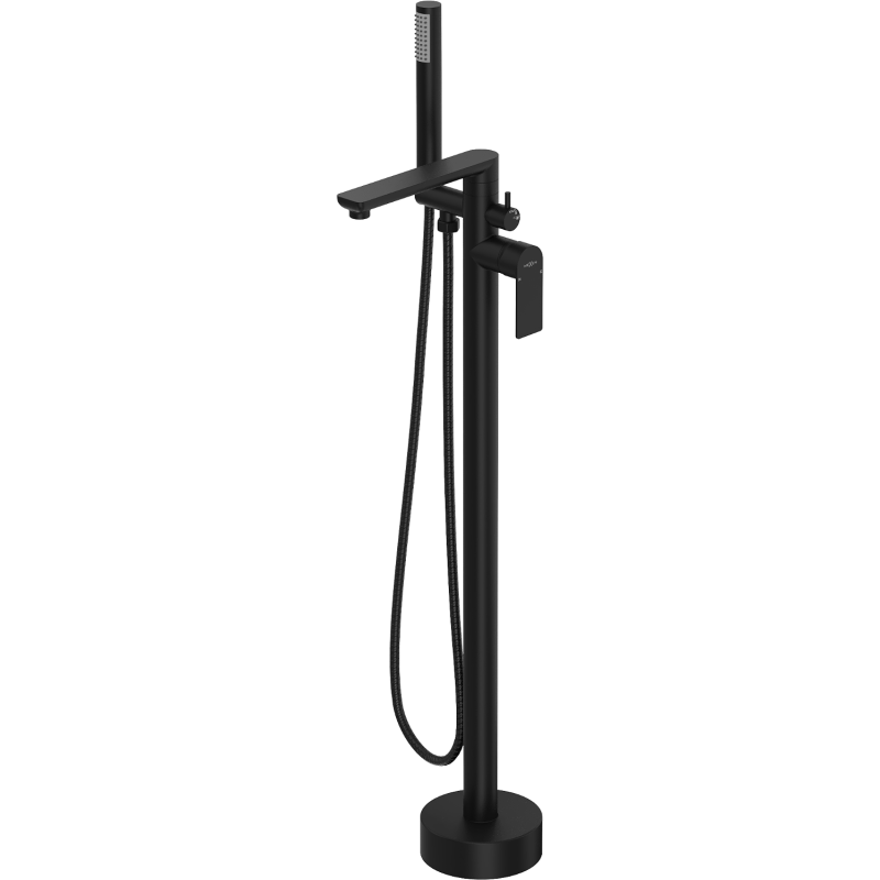 Mexen Leda robinet de baignoire autoportant, noir - 75633-70