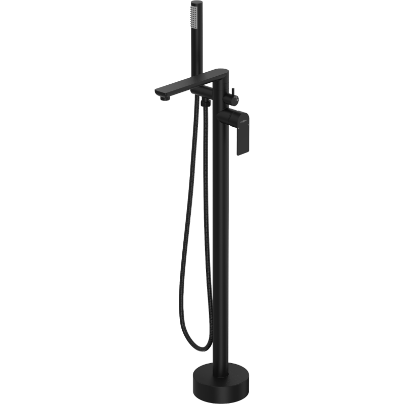 Mexen Leda samostoječa kopalniška armatura, črna - 75633-70