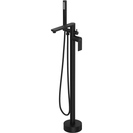 Mexen Leda freestanding bathtub faucet, black - 75633-70