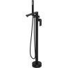 Mexen Leda freestanding bathtub faucet, black - 75633-70
