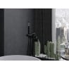 Mexen Leda freestanding bathtub faucet, black - 75633-70