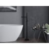 Mexen Leda freestanding bathtub faucet, black - 75633-70