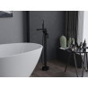 Mexen Leda freestanding bathtub faucet, black - 75633-70