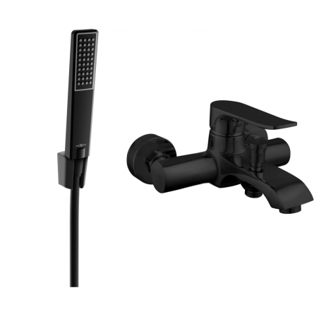 Mexen Pecos R72 Badbatterie mat Duschset, schwaarz - 7273R72-70