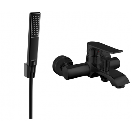 Mexen Pecos R72 grifo de bañera con juego de ducha, negro - 7273R72-70