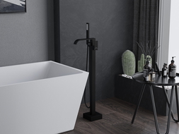 Mexen Lava robinet de baignoire autoportant, noir - 752433-70