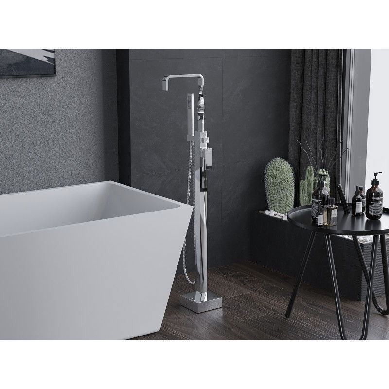 Mexen Avila rubinetto da bagno a pavimento, cromato - 75833-00